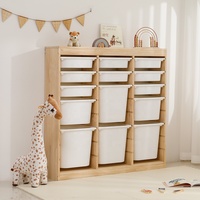 Estante de almacenamiento de juguetes Montessori para niños, muebles de habitación para niños, juguetes de madera, organizador de libros, estanterías, armarios