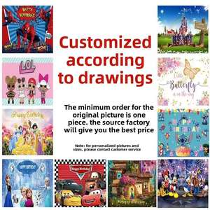 5x3 enfants anniversaire fond tissu suspendu <span class=keywords><strong>tapisserie</strong></span> murale pour fête dortoir chambre chambre disposition décoration pour chevet - Product Image 2