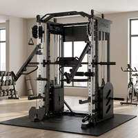 Machine Smith multifonctionnelle tout-en-un pour la maison : Power Rack, Squat Rack, Cable Crossover
