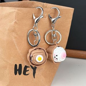 Porte-clés RJ Mini Steamed Bun, pendentif clicker en forme de gâteau à pétrir, à rebond doux, anti-stress, accessoires de décoration pour sac, jouets relaxants - Product Image 4