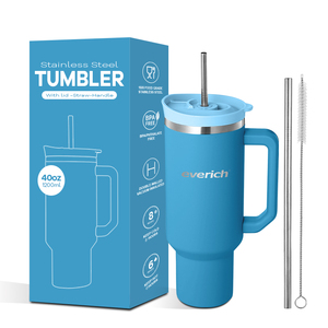 30Oz 40Oz 50Oz Thép Không Gỉ Cốc Du Lịch Cốc Chân Không Cách Nhiệt Cốc Cốc Với Xử Lý Rơm Nắp - Product Image 1