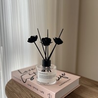 Diffuseur de parfum en verre minimaliste noir et blanc de luxe, longue durée, aromathérapie, sans BPA, sans alcool, fait main pour