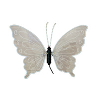 Vente en gros d'usine, lampe LED dynamique en forme de papillon IP65 de 40 cm, imitation d'insecte en ABS, décoration lumineuse pour Noël et Halloween