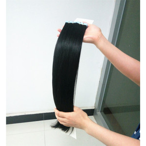 Extensiones de Cabello Natural Remy de 100 Gramos, Doble Trama, Lisas y Sedosas, Cabello Humano Peruano Real con Cinta Adhesiva - Product Image 4