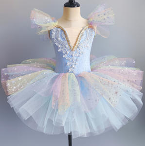 <span class=keywords><strong>Jupe</strong></span> <span class=keywords><strong>tutu</strong></span> à paillettes colorées pour filles, robe de danse de ballet mignonne pour la scène, pour princesse, bébé bouffant - Product Image 5