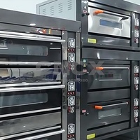 Four à convection au gaz commercial, four de comptoir à 2 plateaux pour supermarché, charcuterie, cuisson rapide