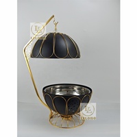 Plats de service de luxe 8L ronds blancs en acier inoxydable, chauffe-plats de buffet pour la restauration, vente chaude