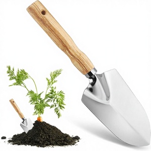 Ensemble de jardinage robuste avec sac, kit d'outils de jardinage pour femmes, pelle à manche en bois en acier inoxydable, outils de jardinage pour pelouse et cour - Product Image 6
