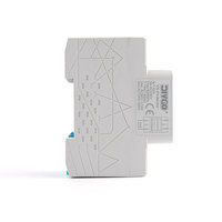 Dispositif de protection contre les surtensions et les surintensités AC PC à double affichage sur rail DIN, relais de protection 40A 63A 80A 220V 230V