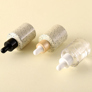 Botella de Vidrio Cilíndrica con Gotero Ecológica de Alta Calidad para Envasado de Suero para el Cuidado de la Piel y Aceites Esenciales, Pedido Mínimo de 100 Piezas - Product Image 3