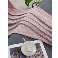 Couverture en tissu polaire corail super douce et chaude, motif uni, 100 % polyester, anti-boulochage, durable, portable, prête pour la sublimation