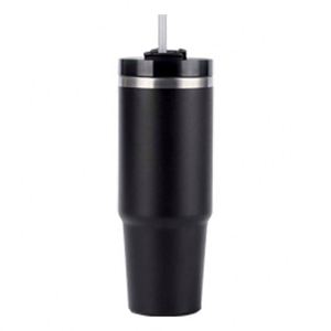 Gobelet de voyage isotherme à double paroi 20oz 30oz avec couvercle, paille et base antidérapante pour la conduite et les trajets quotidiens - Product Image 2