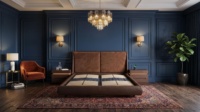 Luxuriöses Samtbett im Italienischen Design mit Memory-Schaum, E1-Klasse Umweltfreundlich, Stauraum, Abnehmbarer Waschbarer Bezug, Massives Eichenholz