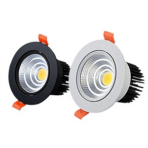 Foco LED empotrable COB <span class=keywords><strong>de</strong></span> techo, aleación <span class=keywords><strong>de</strong></span> aluminio, CRI 90, antideslumbrante para sala <span class=keywords><strong>de</strong></span> estar y paredes del hogar - Product Image 1