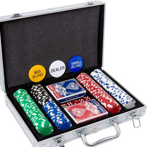 <span class=keywords><strong>Set</strong></span> da <span class=keywords><strong>Poker</strong></span> di fiches da <span class=keywords><strong>gioco</strong></span> Texas Hold'em personalizzato Premium realizzato in alluminio resistente - Product Image 1