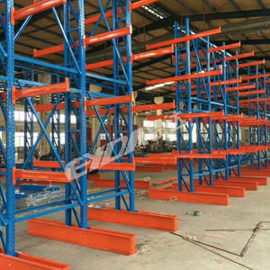 Scaffalature per scaffali di stoccaggio di tondo per cemento armato lungo braccio a sbalzo rack - Product Image 1