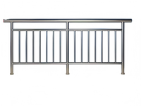Rampe d'escalier personnalisée en acier inoxydable pour villas et hôtels, rampes d'escalier intérieures et extérieures pour balcons, OEM ODM