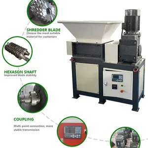 Small Home Waste Shredder Machine Crusher Shredding Machine For Shred Waste Food Vegetable Grain Meat Nonmetal