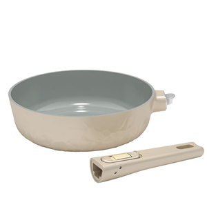 Sartén Exclusiva con Textura de Hielo Triturado, Sartenes de Cocina Antiadherentes Fundidas a Presión con Mango Extraíble - Product Image 5