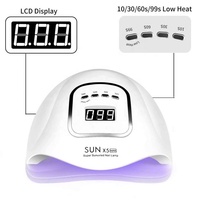 Sèche-Ongles Gel Professionnel 120W UV LED avec 4 Réglages de Minuteur pour Séchage Rapide, Lampe de Table UV LED pour Salon de Manucure