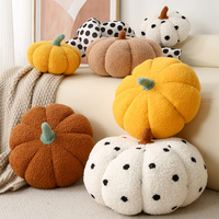 Coussin décoratif rond en forme d'ours pour Halloween, coussin de canapé pour salon, décoration saisonnière pour la maison, coussin d'appoint