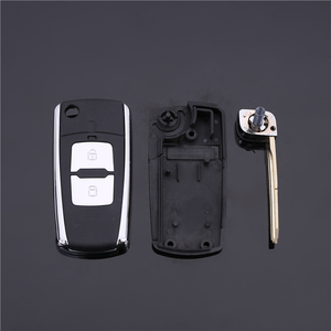 Coche espacios en blanco clave Fob caso de Shell botón <span class=keywords><strong>2</strong></span> plegable llave de coche Hyun-dai Flip programador clave - Product Image 2