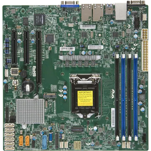 Placa Base para Servidor Micro-ATX MBD-X11SSH-F, Socket Único LGA-1151, Chipset H4 C236, hasta 80W TDP - Product Image 1