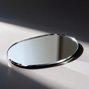 <b>Frameless</b> Beveled Irregular Mirror Unique Abstract Shape Wall Mounted for Living Room Bedroom Hallway Decorative Glass - Product Image 1