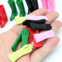 Maison de poupée Mini chaussures de pluie gants Simulation bottes jardinage mignon dessin animé maison Miniature modèle