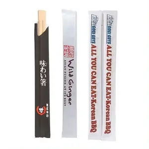 Individual Package Sushi Chopsticks Twin Bamboo Disposable Bamboo Chop Sticks