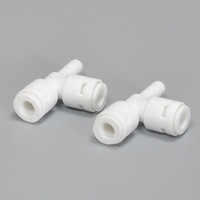 Connecteur de purificateur d'eau 2 points 3 voies à raccord latéral K7541 pour machine à eau pure, raccord d'ultrafiltration, diamètre de tuyau 14, matériau POM