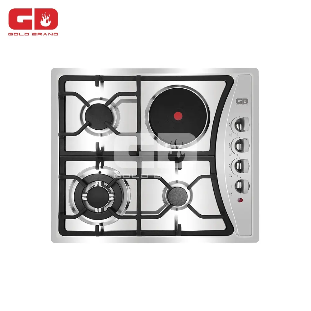 New Model Stainless Steel Gas and Electric Hob