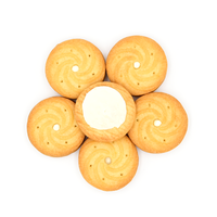 Biscuits sandwichs au lait de qualité supérieure, marque privée, 45 g, sains, semi-durs, croustillants, au goût sucré, collations pour le goûter, sachet