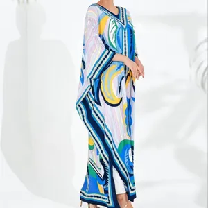 Wholesale customized summer Muslim women's printed beach skirts Middle East Indonesian dresses