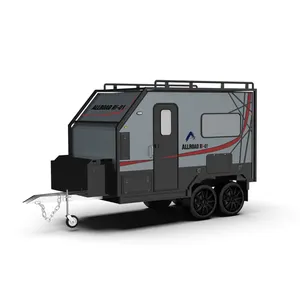 2023 Brand New Allroad Multifunctional Hard Top Off Road Camper Trailer with Bike Rack and Bathroom