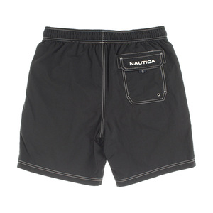 กางเกงว่ายน้ำแบบคลาสสิกสีทึบแห้งเร็วมาตรฐานของ Nautica: สีดำ | ของแท้100% - Product Image 3