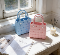 Sacs fourre-tout de luxe pour femmes, sacs à main de créateur, grande capacité, en silicone tressé, imperméables, avec fermeture éclair
