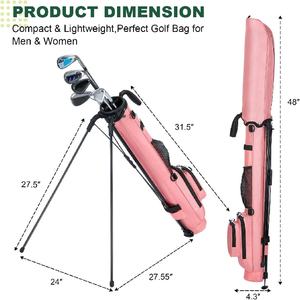 <span class=keywords><strong>Sac</strong></span> <span class=keywords><strong>de</strong></span> clubs <span class=keywords><strong>de</strong></span> golf portable et léger pour parcours <span class=keywords><strong>de</strong></span> golf Par 3 et terrains d'entraînement, capacité 8 clubs, <span class=keywords><strong>avec</strong></span> <span class=keywords><strong>bandoulière</strong></span> - Product Image 5