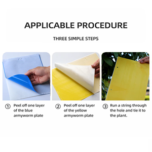 Lanpai LP-5042 10*20cm Trappola per Insetti Volanti a Doppia Faccia con Forte Adesione, Gel Giallo, Ecologica e Usa e Getta - Product Image 5