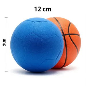 OEM Custom Logo PU 12cm Mini Knijpbal Party Favor Gift Promotie Stressverlichting Sport Speelgoed Stille Basketbal Unisex - Product Image 2