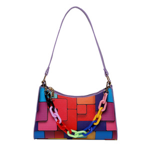 Bolso de Cadena Avanzado para Mujer 2025, Nuevo Estilo Versátil de Otoño Invierno, Bolso Bandolera de Un Solo Hombro con Dos Correas, Diseño Cuadrado Pequeño - Product Image 6