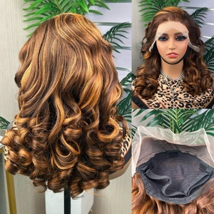 Peluca de Cabello Humano Virgen Vietnamita con Rizos Voluminosos, Doble Trama, 13*4 para Frontal de Encaje, Sin Pegamento, Encaje Transparente para Mujer - Product Image 5