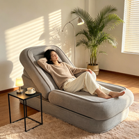 AP-R1 Lit pour animaux de compagnie en mousse orthopédique de luxe, très grand, en tissu, avec éponge douce compressée et peluche, modèle Villa