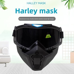 Lunettes et <span class=keywords><strong>masque</strong></span> coupe-vent Harley pour le ski, l'alpinisme, la moto tout-terrain et la soudure électrique - Product Image 2