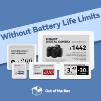Esl Label NFC Display ABS Android App NFC Label toko Label rak elektronik untuk penggunaan toko dan Supermarket
