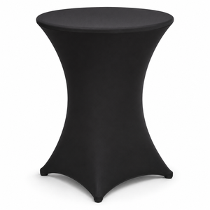 High Density Burgundy Cocktail Round Spandex <b>Waterproof</b> Eco-Friendly Customizable Stretch Fitted <b>Table</b> <b>Cover</b> for Events - Product Image 1