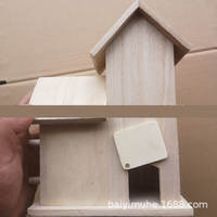 Nid d'oiseau nouvelle maison et Brid boîte d'élevage décoration pas cher rustique en bois mode maison pour animaux de compagnie cabanes en bois solide volière Cage à oiseaux