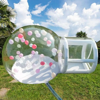 Ballons de fête pour enfants Maison amusante Igloo géant en cristal gonflable transparent Tente à bulles Maison de ballons gonflables transparents