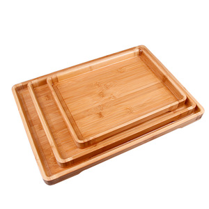 Youju Bamboo Wood Serving <b>Tray</b> 3.0 Eco Friendly Solid Wood <b>Tea</b> <b>Tray</b> For Home Restaurant Use - Product Image 5