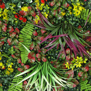 Pared de Plantas Artificiales Verdes de 50cm*50cm, Moldeado por Inyección de Plástico, Decoración del Hogar, Accesorios de Fotografía, Ecológico - Product Image 2